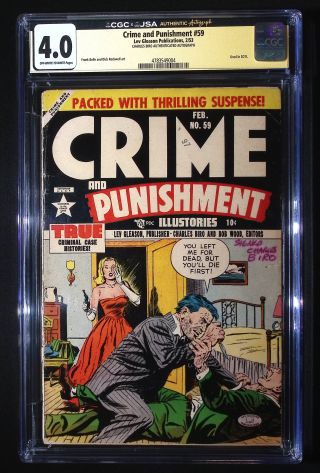 Crime and Punishment #59 SIGNED BY CHARLES BIRO!  - Image 0