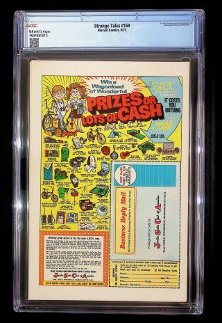 Strange Tales  #169 - Image 1