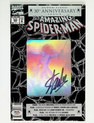Amazing Spider-Man  #365 Signed by Stan Lee! - Image 0