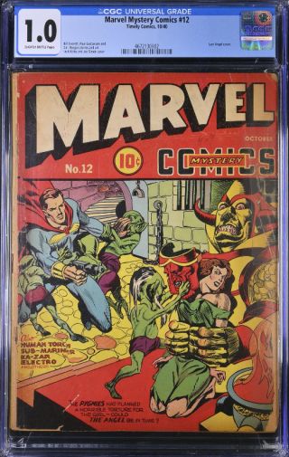 Marvel Mystery Comics  #12 CGC 1.0 - Image 0
