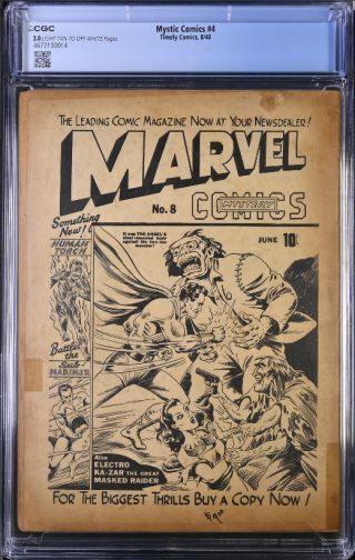 Mystic Comics  #4 CGC 2.0 - Image 1