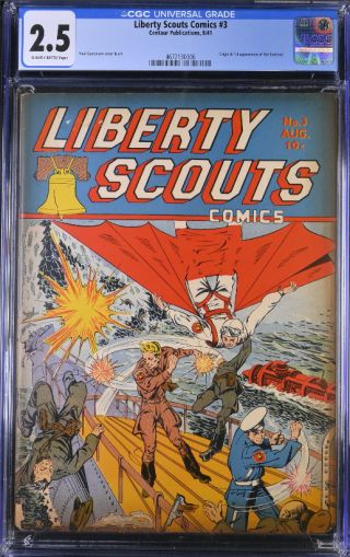 Liberty Scouts Comics  #3 CGC 2.5 - Image 0