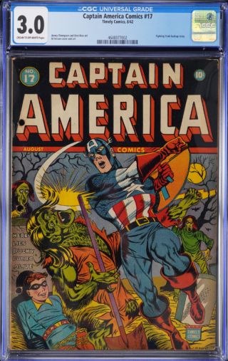 Captain America Comics  #17 CGC 3.0 - Image 0