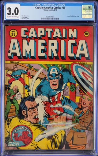 Captain America Comics  #23 CGC 3.0 - Image 0