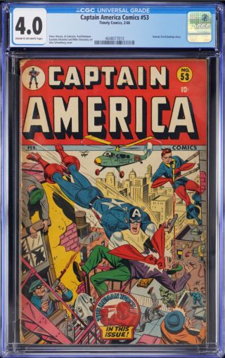 Captain America Comics  #53 CGC 4.0 - Image 0