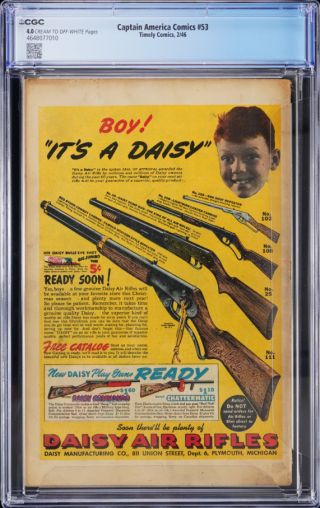 Captain America Comics  #53 CGC 4.0 - Image 1