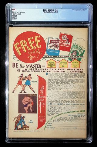 Prize Comics  #45 CGC 5.0 - Image 1