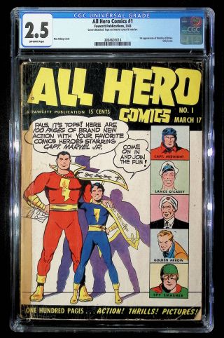 All Hero Comics  #1 CGC 2.5 - Image 0