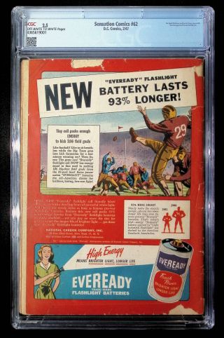 Sensation Comics  #62 CGC 2.5 - Image 1