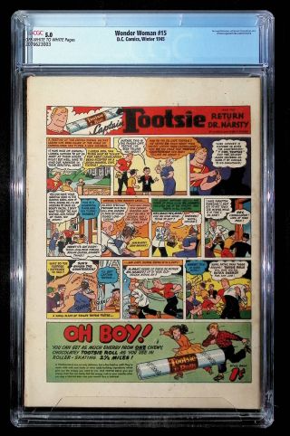 Wonder Woman  #15 CGC 5.0 - Image 1