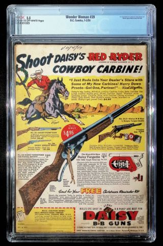 Wonder Woman  #39 CGC 2.5 - Image 1