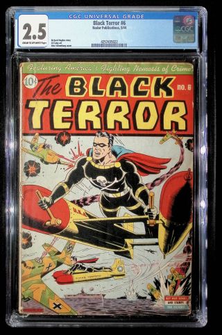 Black Terror  #6 CGC 2.5 - Image 0