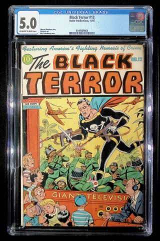 Black Terror  #12 CGC 5.0 - Image 0
