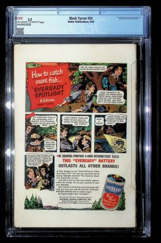 Black Terror  #24 CGC 3.5 - Image 1