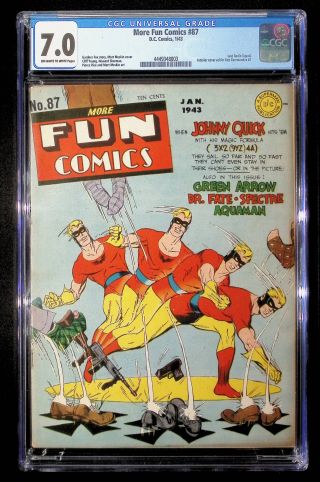 More Fun Comics  #87 CGC 7.0 - Image 0