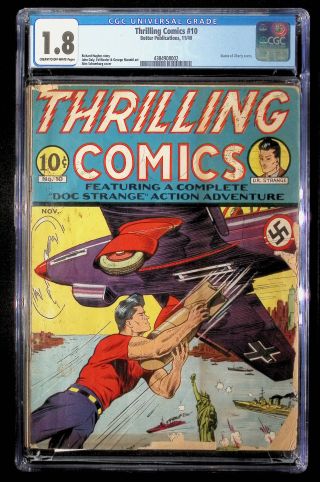 Thrilling Comics  #10 CGC 1.8 - Image 0