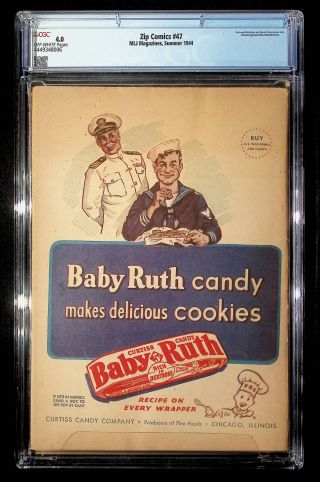 Zip Comics  #47 CGC 4.0  - Image 1