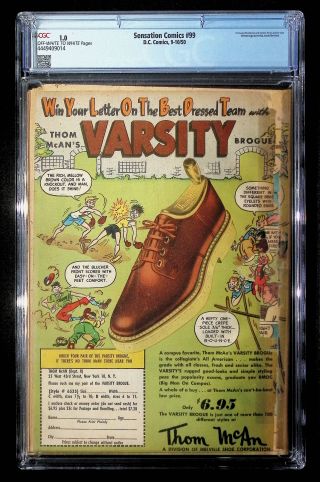 Sensation Comics  #99 CGC 1.0 - Image 1