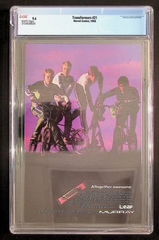 Transformers, The  #21 CGC 9.6 - Image 1