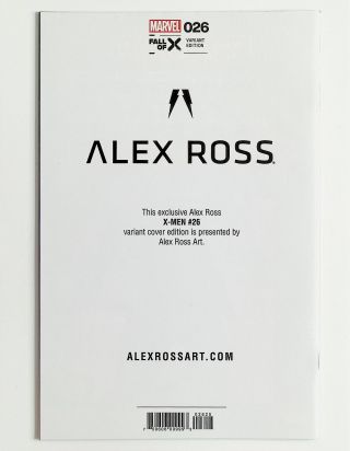 X-Men #26 (NYCC) Signed by Alex Ross! - Image 1