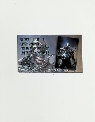 Venom The End #1 (Store Exclusive) Limited to 600! - Image 2