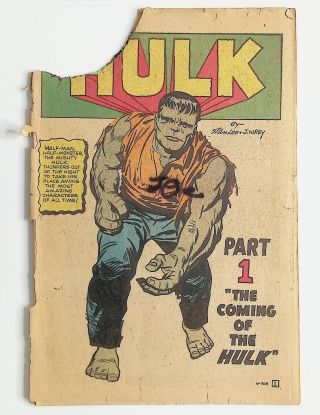 Incredible Hulk #1-(Coverless) - Image 0