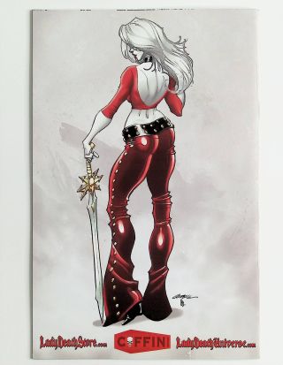 Lady Death Gallery #1 (Variant) ECC Crimson Turnaround Edition Limited to 500 - Image 1