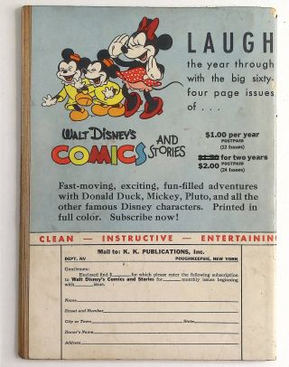 Walt Disney's Comics and Stories #2 (26) - Image 1