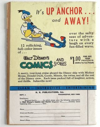 Walt Disney's Comics and Stories #4 (28) - Image 1