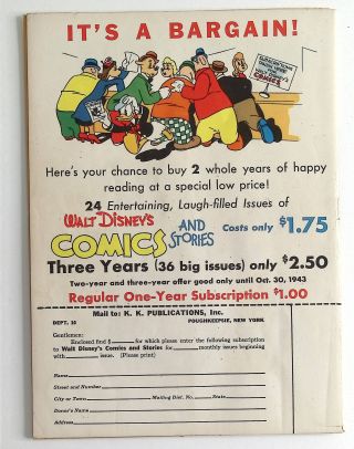Walt Disney's Comics and Stories #1 (37) - Image 1