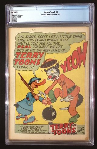 Human Torch #8 CGC - Image 1