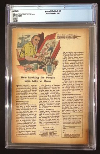 Incredible Hulk #1 CGC - Image 1