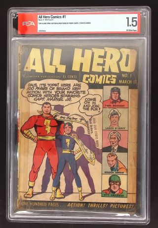All Hero Comics #1 PSA - Image 0