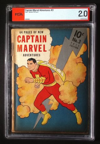 Captain Marvel Adventures #3 PSA - Image 0