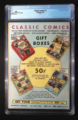 Classic Comics #7 HRN 20 - Image 1