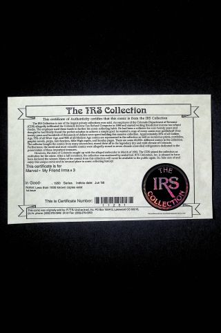 4458915005	My Friend Irma (1950), No. 3, Marvel Comics	CGC 3.0 OWW - Image 2