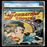 132895003	Sensation Comics (1943), No. 22, National Per. Publ/All-American	CGC 5.5 LT OW - Thumbnail 0