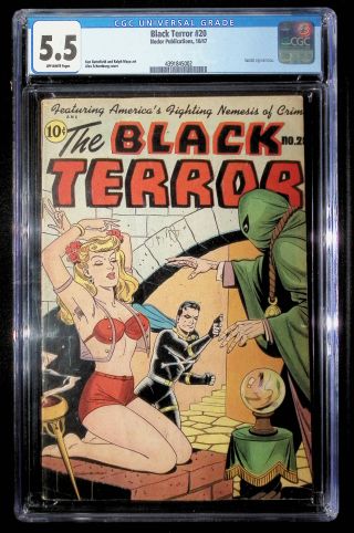 34391845002	Black Terror (1947), No. 20, Better Publ/Standard	CGC 5.5 OW - Image 0