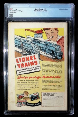 444949009	Black Terror (1948), No. 25, Better Publ/Standard	CGC 6.0 - Image 1