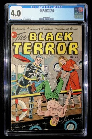 444949010	"Black Terror (1949), No. 26, Better Publ/Standard "	CGC 4.0 OWW - Image 0