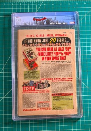 1970580001	Amazing Fantasy 	1962	15	Marvel Comics	CGC	2.5	CROW	First Appearance Spider-man - Custom Label	 - Image 1