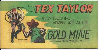 Tex Taylor (1949 - Giveaway) #1 - Image 0