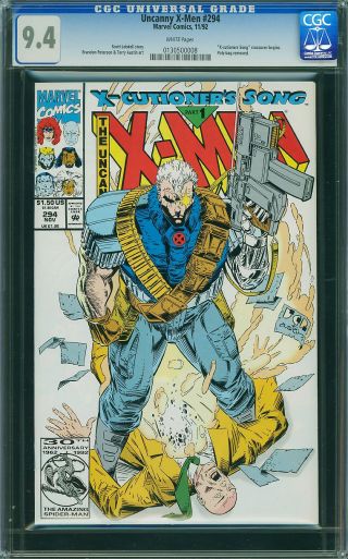 Uncanny X-Men #294 (minor corner crack in the CGC case) - Image 0