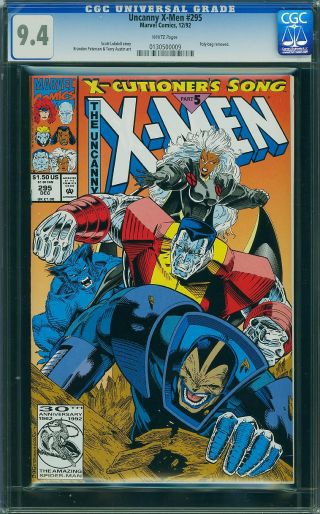 Uncanny X-Men #295 (minor corner crack in the CGC case) - Image 0