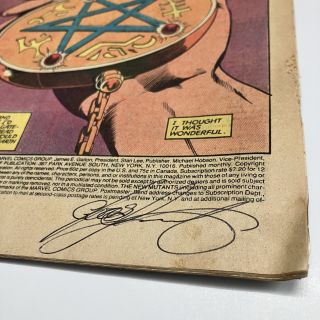 New Mutants #14 Signed by Chris Claremont - Image 3