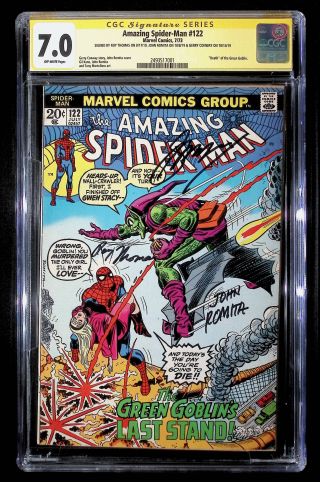 Amazing Spider-Man #122 Triple Signed (Roy, Romita Sr, Conway) - Image 0