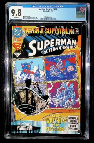 Action Comics #689 First Black Suit Superman - Image 1