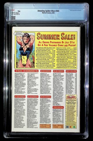 Amazing Spider-Man #365 - Image 1