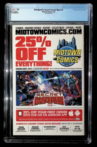 Deadpool's Secret Secret Wars #1 (Variant) - Image 1
