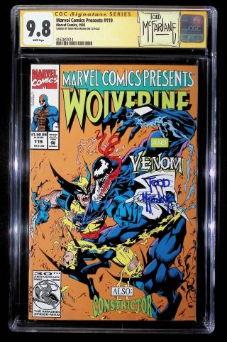 Marvel Comics Presents #119 Signed by Todd Mcfarlane - Image 0